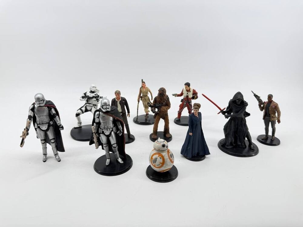 Star Wars Disney Store Figure Lot 11 Kylo Ren BB-8 Chewbacca Rey Finn